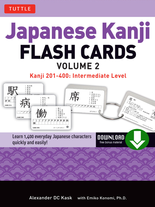 Title details for Japanese Kanji Flash Cards Ebook Volume 2 by Alexander Kask - Available